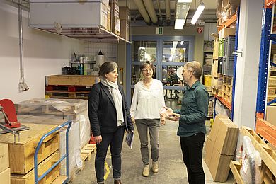 Besuch von Kathrin Völker, Geschäftsführerin BAG WfbM, Einblicke in die Werkstätten 