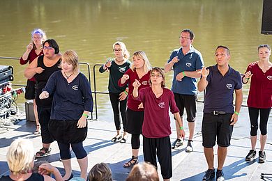 Auftritt beim Elbhangfest