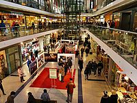 Einkaufspassage im Leipziger Hauptbahnhof