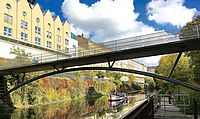 Brücke über den Karl-Heine-Kanal in Leipzig