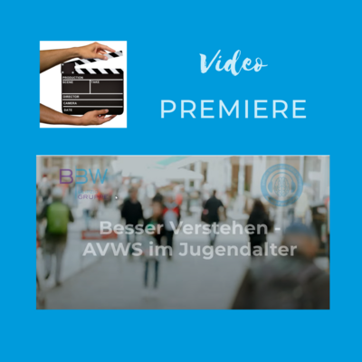 Quadratisches Titelbild des Filmes "Besser Verstehen - AVWS bei Jugendlichen"