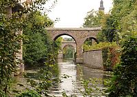 Brücke und Kanal im Leipziger Westen