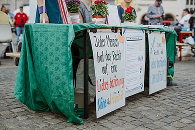 Plakate beim Protesttag 2022