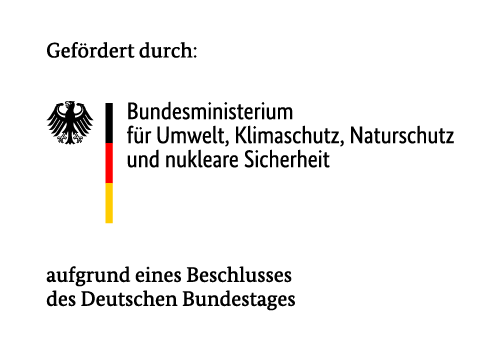 Förderlogo Bundesministerium für Umwelt, Klimaschutz, Naturschutz und nukleare Sicherheit